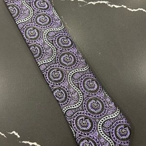 Robert Talbott Purple and Black Patterned Tie